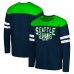 Seattle Seahawks G-III Sports by Carl Banks College Navy/Neon Green Adaptive Hail Mary Long Sleeve T-Shirt Seattle Seahawks G-III Sports by Carl Banks College Navy/Neon Green Adaptive Hail Mary Long Sleeve T-Shirt