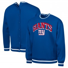 New York Giants G-III Sports by Carl Banks Royal Adaptive Blocker Fleece Pullover Sweatshirt