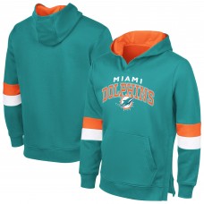Толстовка Miami Dolphins G-III Sports by Carl Banks Aqua/Orange Adaptive Faceoff
