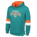 Толстовка Miami Dolphins G-III Sports by Carl Banks Aqua/Orange Adaptive Faceoff