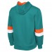 Толстовка Miami Dolphins G-III Sports by Carl Banks Aqua/Orange Adaptive Faceoff