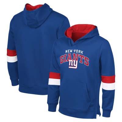New York Giants G-III Sports by Carl Banks Royal/Red Adaptive Faceoff Pullover Hoodie