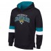 Jacksonville Jaguars G-III Sports by Carl Banks Black/Teal Adaptive Faceoff Pullover Hoodie