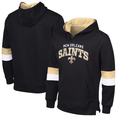 Толстовка New Orleans Saints G-III Sports by Carl Banks Black/Gold Adaptive Faceoff