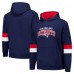 New England Patriots G-III Sports by Carl Banks Navy/Red Adaptive Faceoff Pullover Hoodie