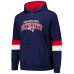 New England Patriots G-III Sports by Carl Banks Navy/Red Adaptive Faceoff Pullover Hoodie