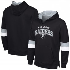 Las Vegas Raiders G-III Sports by Carl Banks Black/Silver Adaptive Faceoff Pullover Hoodie
