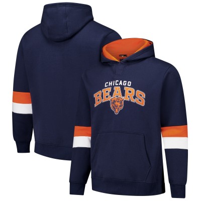 Толстовка Chicago Bears G-III Sports by Carl Banks Navy/Orange Adaptive Faceoff