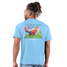 New England Patriots Margaritaville Light Blue Flip Flop T-Shirt