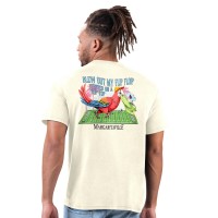 Arizona Cardinals Margaritaville Cream Flip Flop T-Shirt