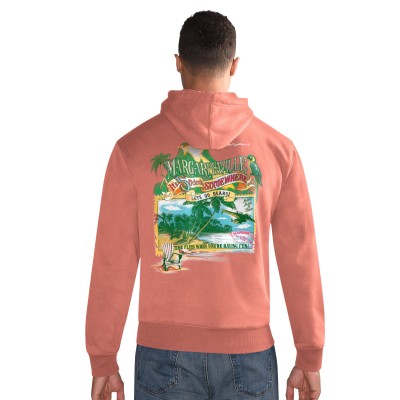 Толстовка Chicago Bears Margaritaville Orange Time Flies Garment Dyed