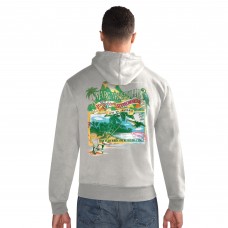 Jacksonville Jaguars Margaritaville Gray Time Flies Garment Dyed Pullover Hoodie