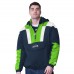 Seattle Seahawks Starter College Navy Half-Zip Pullover Hoodie Jacket