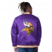 Minnesota Vikings Starter Closer Reversible Satin Full-Snap Jacket - Purple/Gold