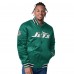 New York Jets Starter Green/Black Closer Reversible Satin Full-Snap Jacket New York Jets Starter Green/Black Closer Reversible Satin Full-Snap Jacket