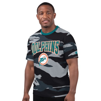 Футболка Miami Dolphins Starter Camo/Gray Thursday Night Gridiron Classics Vintage Logo