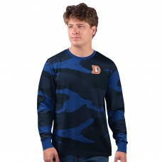 Футболка с длинным рукавом Denver Broncos Starter Navy/Royal Thursday Night Gridiron Vintage Logo