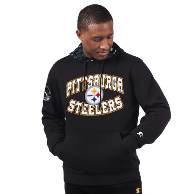 Pittsburgh Steelers Starter Black Thursday Night Gridiron Pullover Hoodie
