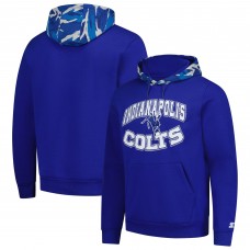 Indianapolis Colts Starter Royal Thursday Night Gridiron Vintage Logo Pullover Hoodie