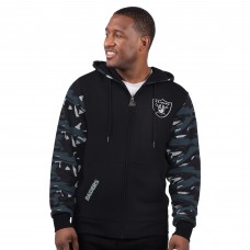 Las Vegas Raiders Starter Black Thursday Night Gridiron Full-Zip Hoodie
