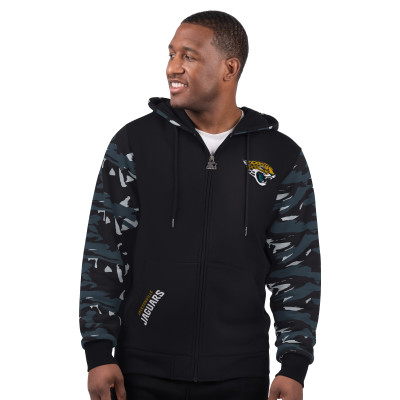 Jacksonville Jaguars Starter Black Thursday Night Gridiron Full-Zip Hoodie