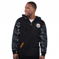 Pittsburgh Steelers Starter Black Thursday Night Gridiron Full-Zip Hoodie