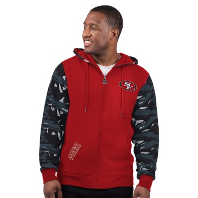 San Francisco 49ers Starter Scarlet Thursday Night Gridiron Full-Zip Hoodie