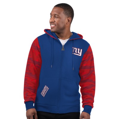 New York Giants Starter Royal Thursday Night Gridiron Full-Zip Hoodie