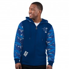Indianapolis Colts Starter Royal Thursday Night Gridiron Vintage Logo Full-Zip Hoodie