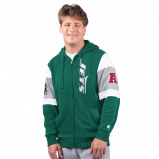 New York Jets Starter Green Extreme Full-Zip Hoodie New York Jets Starter Green Extreme Full-Zip Hoodie
