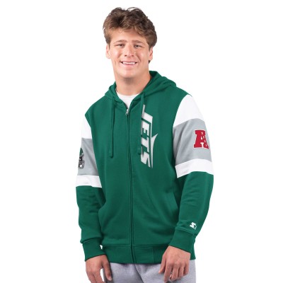 New York Jets Starter Green Extreme Full-Zip Hoodie