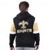 Толстовка на молнии New Orleans Saints Starter Black Extreme