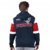 New England Patriots Starter Navy Extreme Full-Zip Hoodie