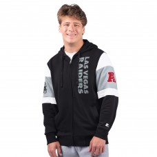 Las Vegas Raiders Starter Black Extreme Full-Zip Hoodie