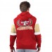 San Francisco 49ers Starter Scarlet Extreme Full-Zip Hoodie