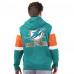 Толстовка на молнии Miami Dolphins Starter Aqua Extreme