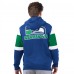 Seattle Seahawks Starter Royal Extreme Vintage Logo Full-Zip Hoodie