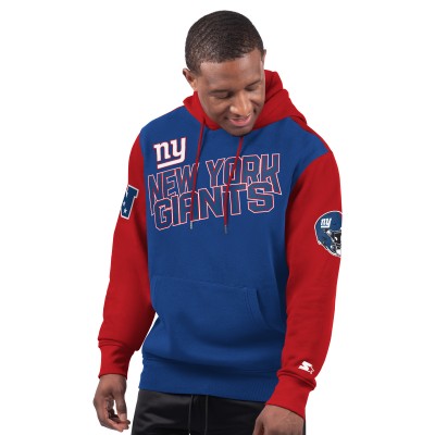 New York Giants Starter Royal Extreme Pullover Hoodie