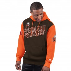 Толстовка Cleveland Browns Starter Brown Extreme Vintage Logo