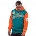 Miami Dolphins Starter Aqua Extreme Vintage Logo Pullover Hoodie