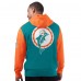 Miami Dolphins Starter Aqua Extreme Vintage Logo Pullover Hoodie