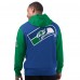 Seattle Seahawks Starter Royal Extreme Vintage Logo Pullover Hoodie