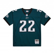 Игровая джерси Duce Staley Philadelphia Eagles Mitchell & Ness 2002 Legacy Replica - Midnight Green