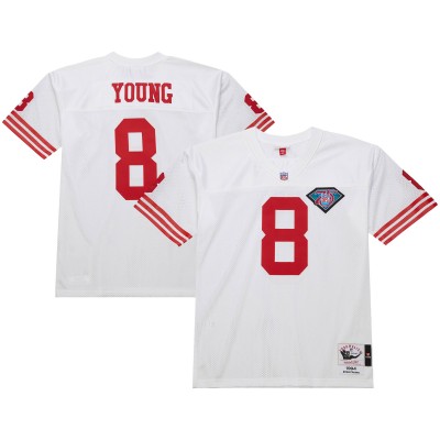Джерси San Francisco 49ers 1994 Steve Young Mitchell & Ness White Authentic Throwback Retired Player