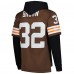 Толстовка Cleveland Browns Jim Brown Mitchell & Ness Brown Player Name & Number Legacy Jersey
