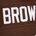 Толстовка Cleveland Browns Jim Brown Mitchell & Ness Brown Player Name & Number Legacy Jersey