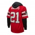 Толстовка Atlanta Falcons Deion Sanders Mitchell & Ness Red Player Name & Number Legacy Jersey