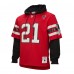 Толстовка Atlanta Falcons Deion Sanders Mitchell & Ness Red Player Name & Number Legacy Jersey