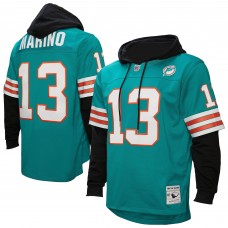 Толстовка Miami Dolphins Dan Marino Mitchell & Ness Aqua Player Name & Number Legacy Jersey Толстовка Miami Dolphins Dan Marino Mitchell & Ness Aqua Player Name & Number Legacy Jersey