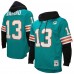 Толстовка Miami Dolphins Dan Marino Mitchell & Ness Aqua Player Name & Number Legacy Jersey Толстовка Miami Dolphins Dan Marino Mitchell & Ness Aqua Player Name & Number Legacy Jersey